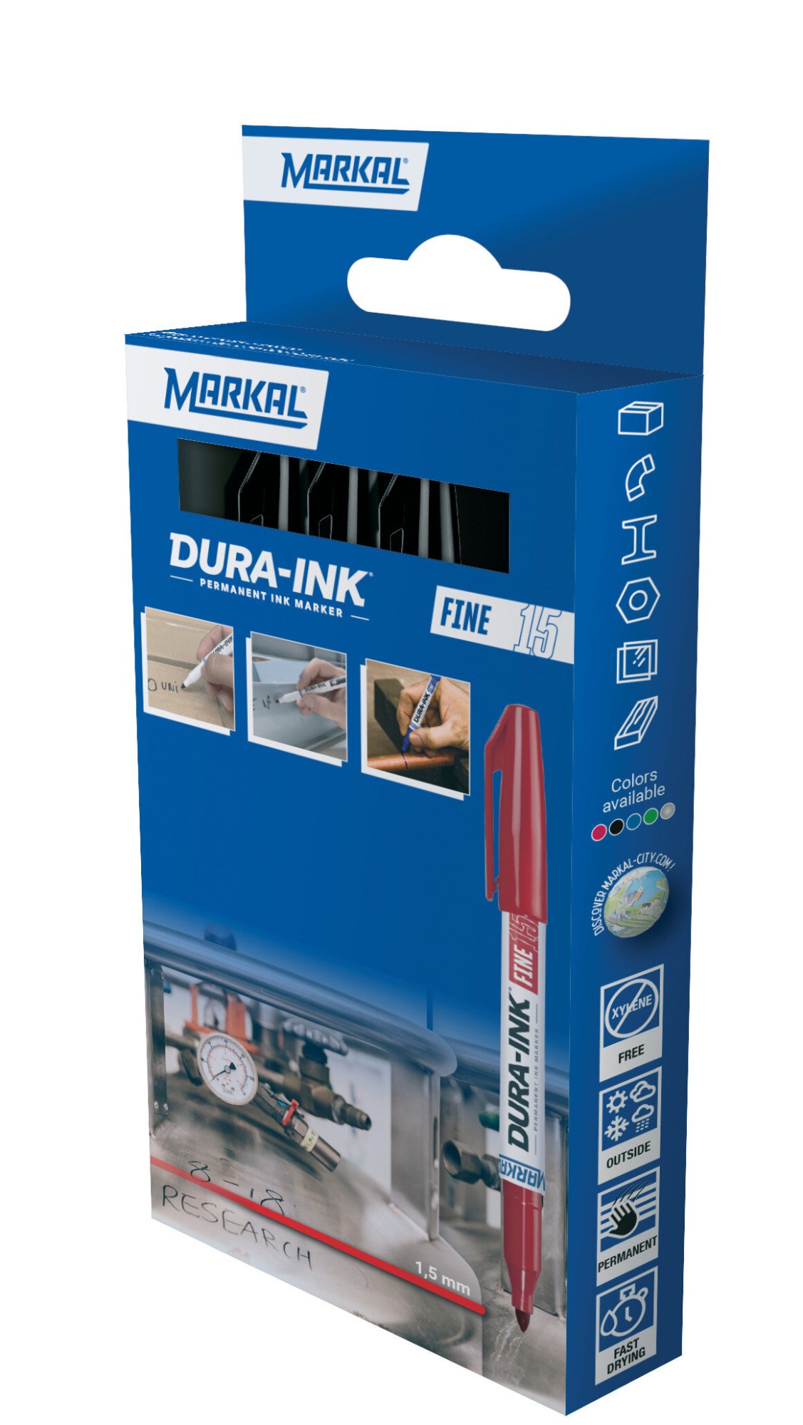 DURA-INK FINE 15 RETAIL PACK (3 NEGRO)