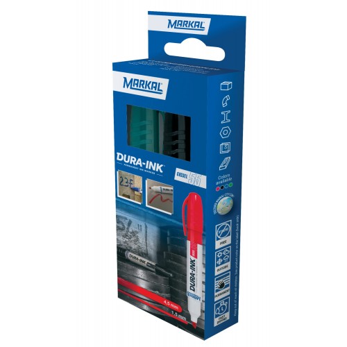 DURA-INK CHISEL 55 RETAIL PACK (1 NEGRO 1 VERDE)