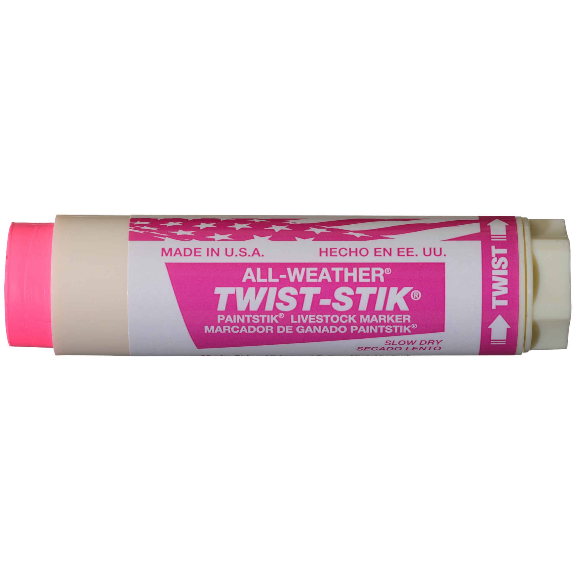 ALL WEATHER TWIST-STIK ROSA FLUORESCENTE