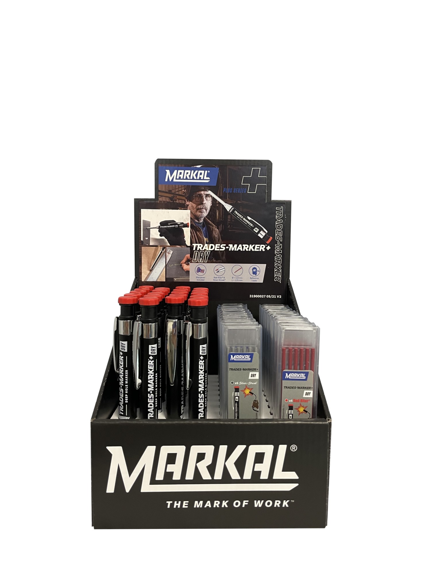 TRADES-MARKER+ DRY EXPOSITOR 20 MARCADORES + MINAS DE SOLDADURA