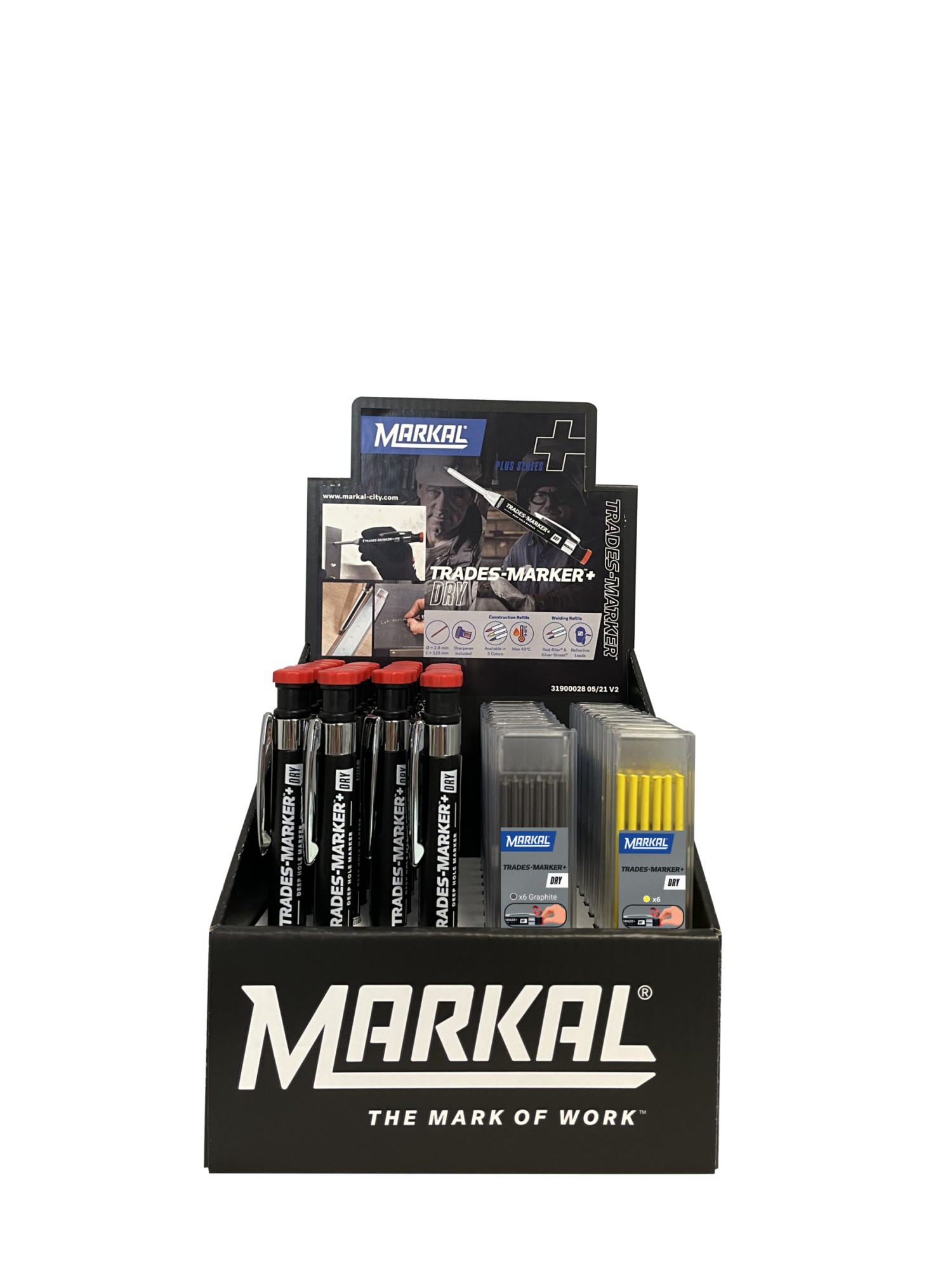 TRADES-MARKER+ DRY EXPOSITOR 20 MARCADORES + MINAS DE COLORES Y SOLDADURA