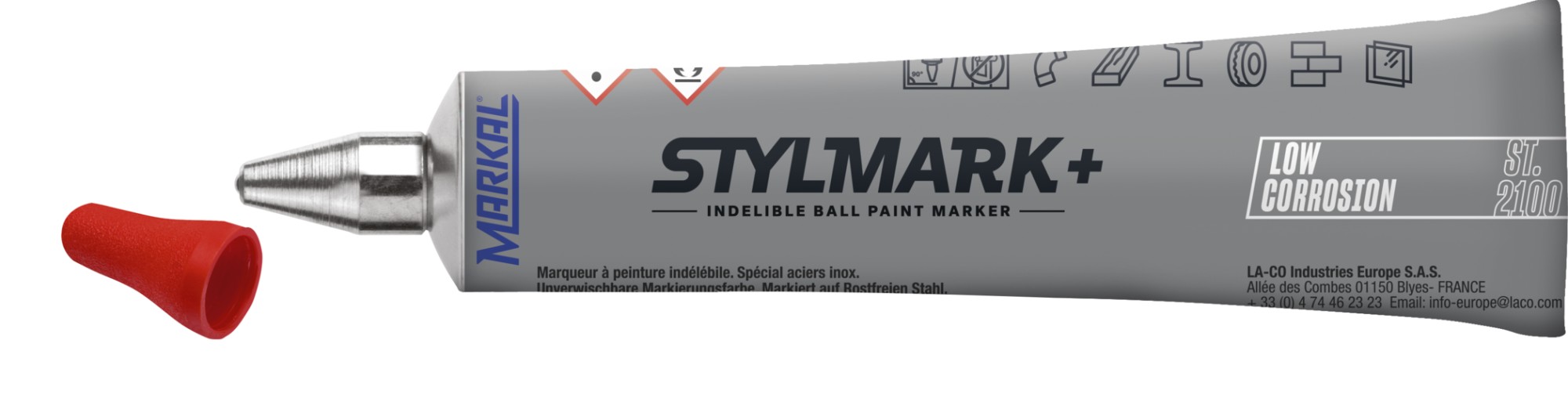 STYLMARK+ LOW CORROSION PMUC ROJO