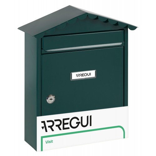 ARREGUI - Buzón Metálico Capacidad A4 VISIT Verde