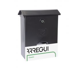ARREGUI - Buzón Plastico Capacidad A4 Plástico CLASSIC Negro