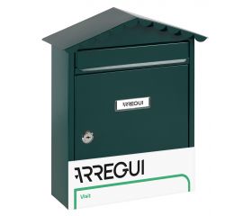 ARREGUI - Buzón Metálico Capacidad A4 VISIT Verde