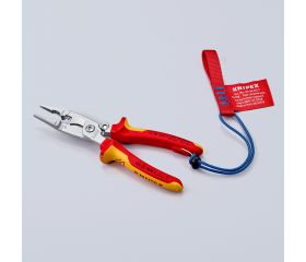 Knipex Alicate multifunción para instaladores con mangos bicomponentes aislados 200 mm