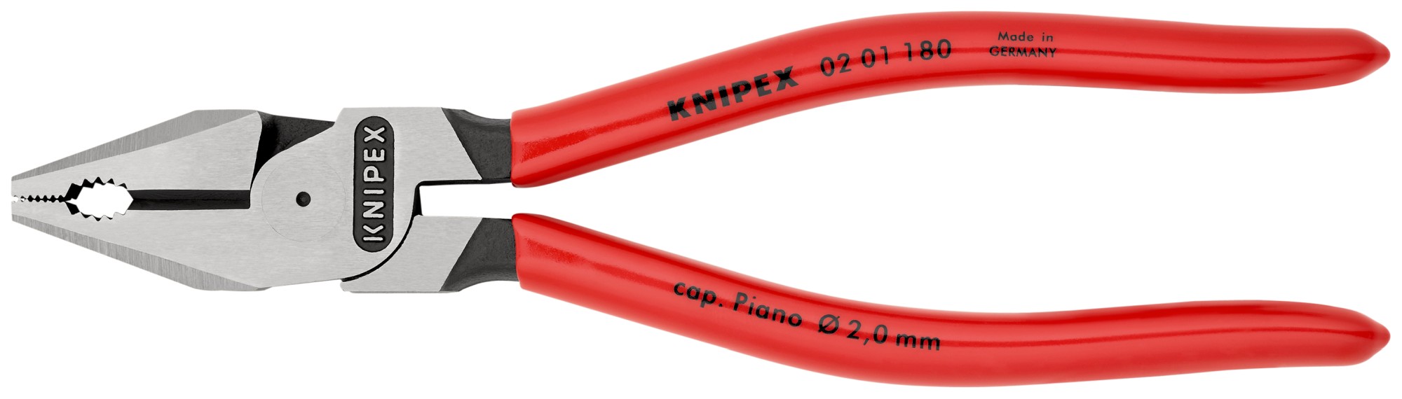 Knipex Alicate universal de fuerza con mangos recubiertos de plástico 180 mm