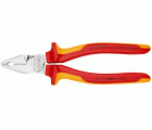 Knipex Alicate universal de fuerza con mangos bicomponentes aislados 180 mm