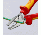 Knipex Alicate universal de fuerza con mangos bicomponentes aislados 180 mm