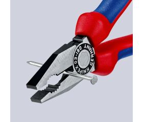 Knipex Alicate universal con mangos bicomponentes