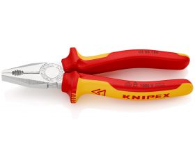 Knipex Alicate universal con mangos bicomponentes aislados 180 mm