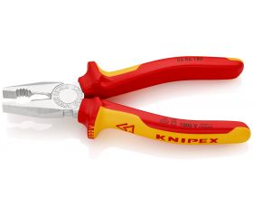 Knipex Alicate universal con mangos bicomponentes aislados 180 mm