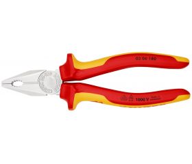 Knipex Alicate universal con mangos bicomponentes aislados 180 mm