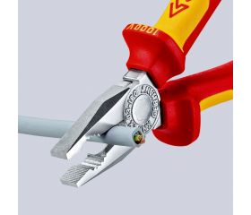 Knipex Alicate universal con mangos bicomponentes aislados 180 mm