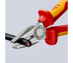 Knipex Alicate universal con mangos bicomponentes aislados 180 mm