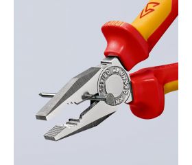 Knipex Alicate universal con mangos bicomponentes aislados 180 mm