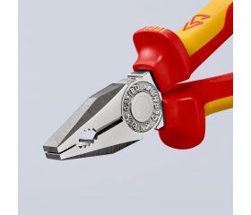 Knipex Alicate universal con mangos bicomponentes aislados 180 mm