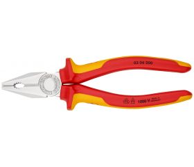 Knipex Alicate universal con mangos bicomponentes aislados 200 mm