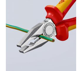 Knipex Alicate universal con mangos bicomponentes aislados 200 mm