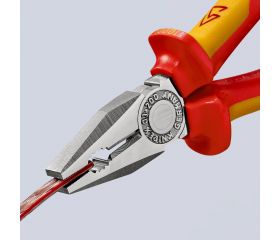 Knipex Alicate universal con mangos bicomponentes aislados 200 mm