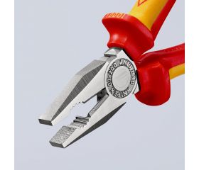Knipex Alicate universal con mangos bicomponentes aislados 200 mm