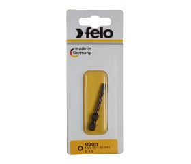Felo Blister 1 punta atornillador Torx IMPACT E6,3x50mm.