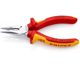 Knipex Alicate universal compactos en punta con mangos bicomponentes aislados 145 mm
