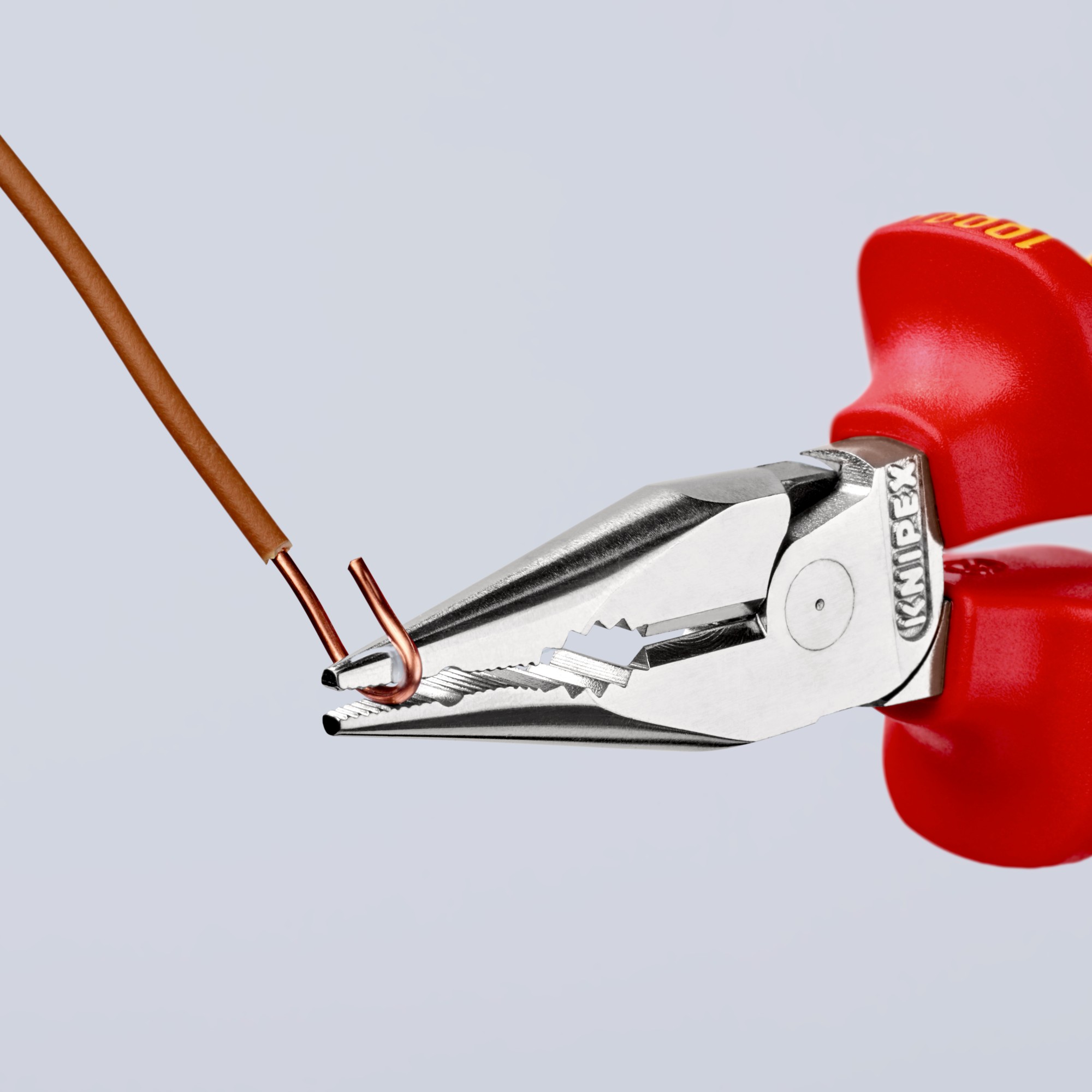 Knipex Alicate universal compactos en punta con mangos bicomponentes aislados 145 mm