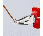 Knipex Alicate universal compactos en punta con mangos bicomponentes aislados 145 mm