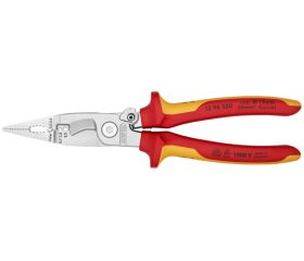 Knipex Alicate multifunción para instaladores con mangos bicomponentes aislados 200 mm
