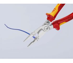 Knipex Alicate multifunción para instaladores con mangos bicomponentes aislados 200 mm