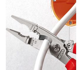 Knipex Alicate multifunción para instaladores con mangos bicomponentes aislados 200 mm