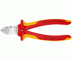 Knipex Alicate de corte diagonal con pelacables con mangos bicomponentes aislados 160 mm