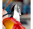 Knipex Alicate de corte diagonal con pelacables con mangos bicomponentes aislados 160 mm
