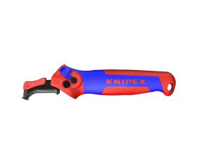 Knipex Pelacables con carraca y guía deslizamiento