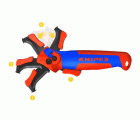 Knipex Pelacables con carraca y guía deslizamiento