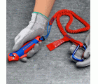 Knipex Pelacables con carraca y guía deslizamiento