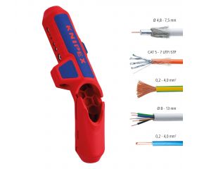 Knipex Pelacables universal ErgoStrip 135 mm
