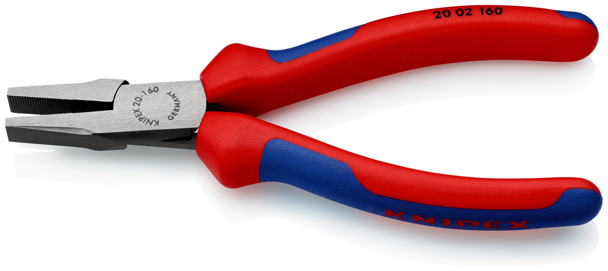 Knipex Alicate de montaje con bocas planas 160 mm