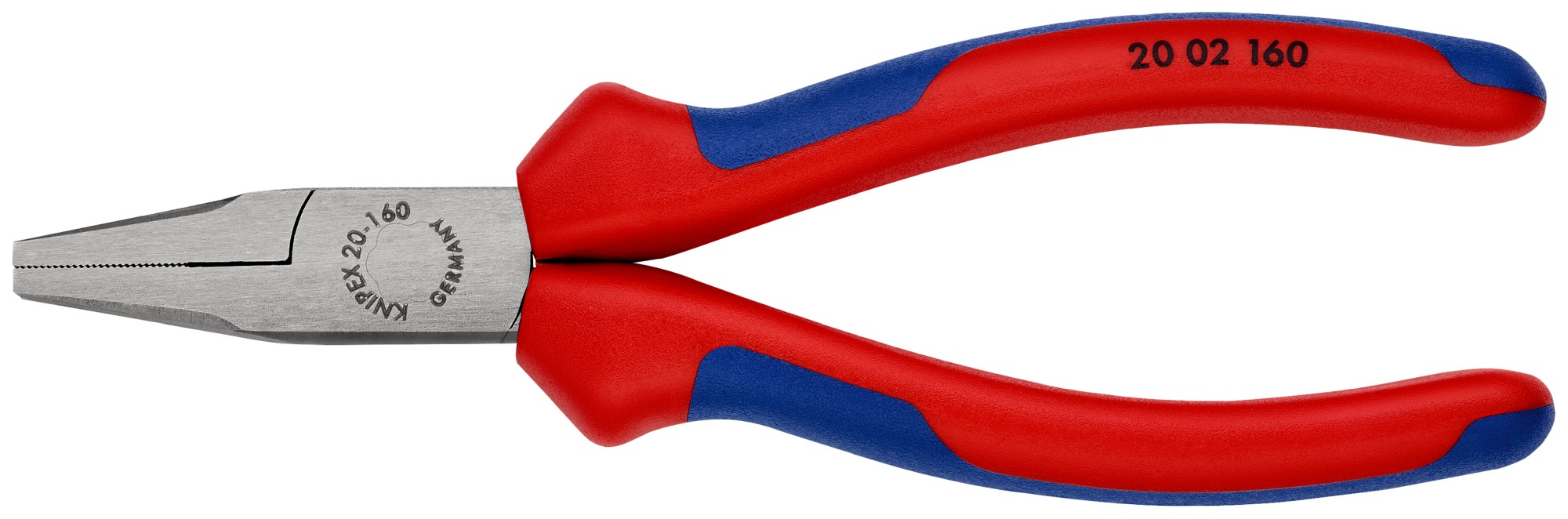 Knipex Alicate de montaje con bocas planas 160 mm