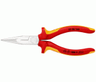 Knipex Alicate de montaje boca cigüeña (boca recta) con mangos bicomponentes aislados 160 mm