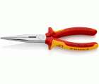 Knipex Alicate de montaje boca cigüeña (boca recta) con mangos bicomponentes aislados