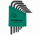 Bondhus Juego de llaves en L Torx cortas 