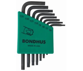 Bondhus Juego de llaves en L Torx cortas 