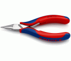 Knipex Alicate de montaje para electrónica, bocas semiredondas