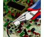 Knipex Alicate de montaje para electrónica, bocas semiredondas 115 mm