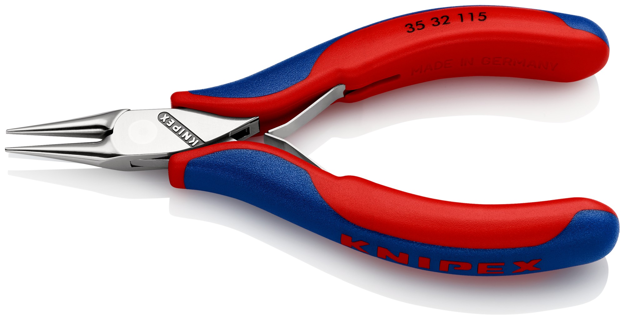 Knipex Alicate de montaje para electrónica, bocas redondas 115 mm