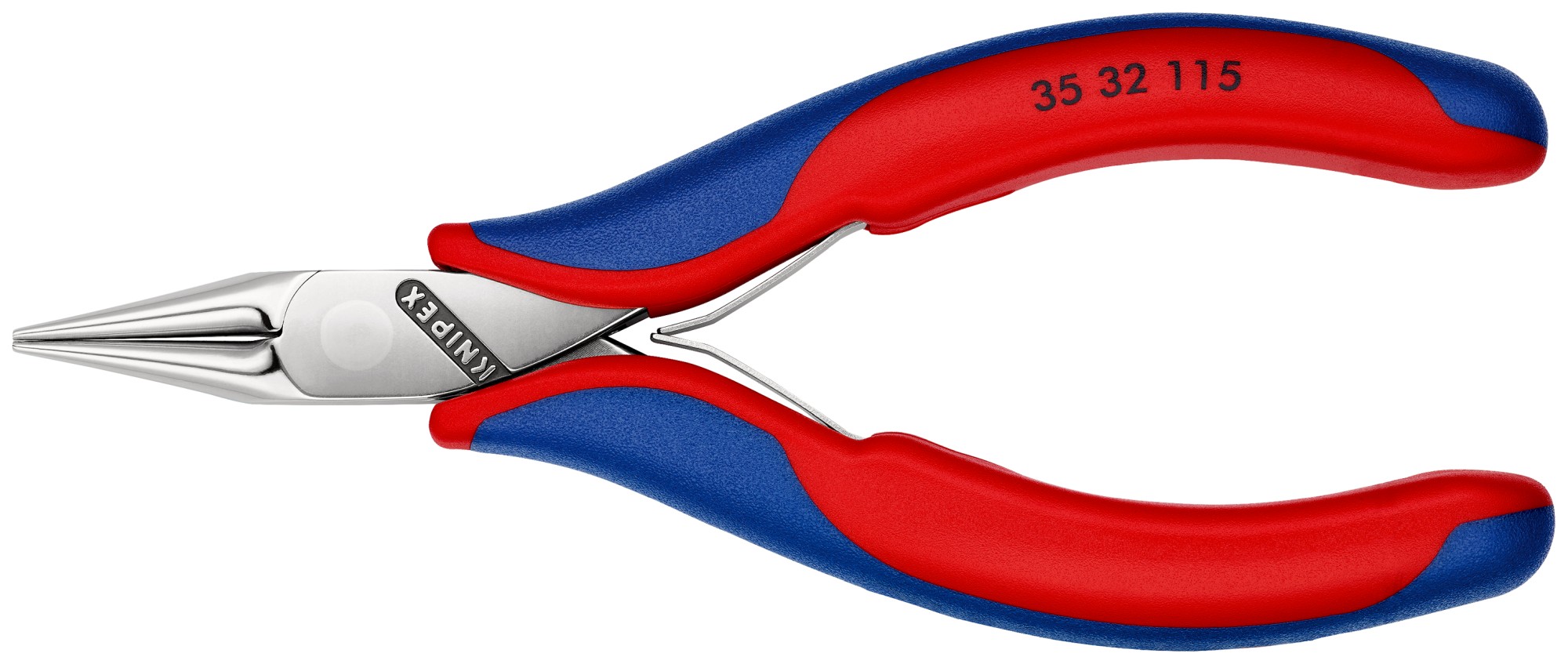 Knipex Alicate de montaje para electrónica, bocas redondas 115 mm