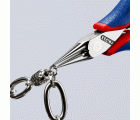 Knipex Alicate de montaje para electrónica, bocas redondas 115 mm