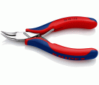 Knipex Alicate de montaje para electrónica, bocas 45º semiredondas 115 mm